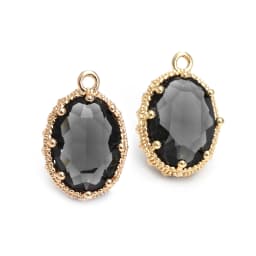 10PCS 18K Gold Color Oval Shape Charms Pendants Necklace Earrings High Quality Diy Jewelry Accessories Rosediy Official Store