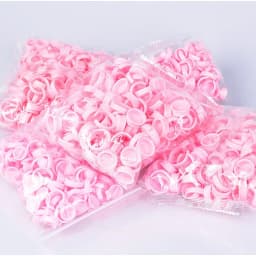 100pcs/bag Pink Pigment Caps Ring Permanent Makeup Eyebrow Tattoo Tools Cups Ink RIngs