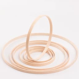 5pcs 9-30cm Wooden Round Hoop Bamboo Circle DIY Handmade Floral Wreath Dreamcatcher Accessories Wedding Home Hanging Decoration