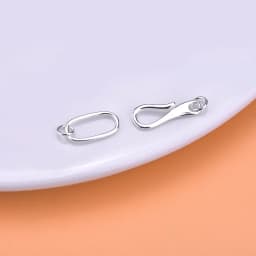 Jewelry DIY accessories material 925 Sterling Silver Necklace Bracelet question mark clasp connection clasp end CLASP BRACELET e