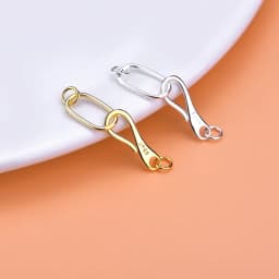 Jewelry DIY accessories material 925 Sterling Silver Necklace Bracelet question mark clasp connection clasp end CLASP BRACELET e