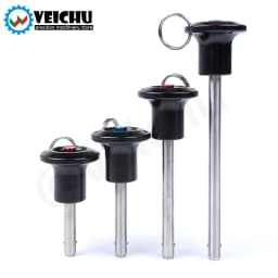 VEICHU 1pcs Stainless Steel Quick Lock/Release Pins VCN111 Diameter 5/6/8/10/12/16/20mm Length 10-100mm Ball Lock Pins