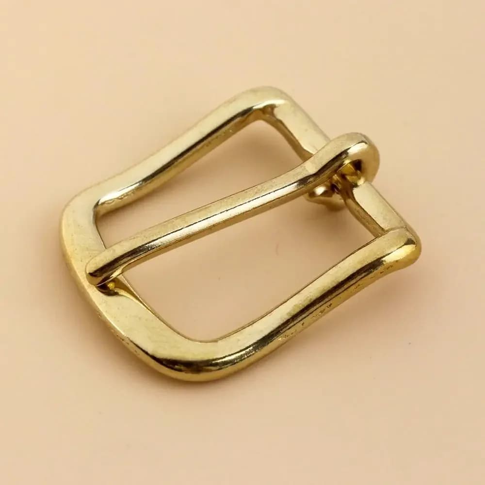 1piece Solid Brass Belt Buckle End Bar Heel bar Buckle Pin Belt Half Buckle For Leather Craft Bag Strap Jeans Webbing Dog Collar