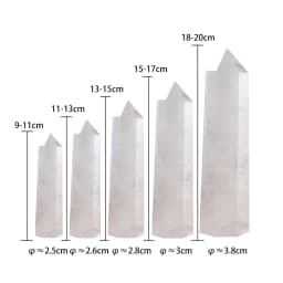 Big wand Natural Crystal Clear Quartz Transparency Quartz Point Healing Stone Hexagonal Prisms Obelisk Wand Stone Home Decor
