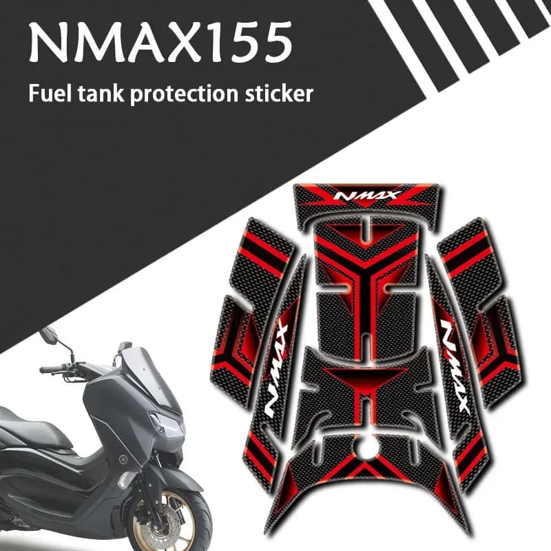 Motorcycle Accessories Decorative Protector Tank-pad 3D Decal Reflection Sticker For NMAX155 NMAX125 2020