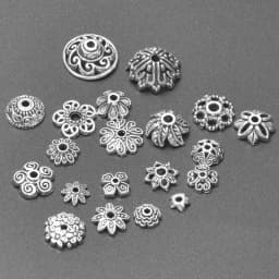100pcs Material For Pendants Bead Cap Charms For Jewelry Making Pendant DIY Accessories Flower Base Wholesale Items For Business