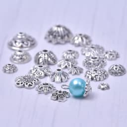 100pcs Material For Pendants Bead Cap Charms For Jewelry Making Pendant DIY Accessories Flower Base Wholesale Items For Business