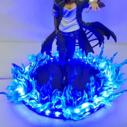 Anime Figure My Hero Academia Dabi Blue Fire Scene DIY Led PVC Toy 17cm Boku no Hero Academia Dabi Action Figurine Doll Juguetes