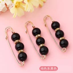3pcs/Lot Colourful Pearl Brooch Buttons Snap Fastener Skirt Pin Adjustable Diamond-encrusted Pin Waist Decorative Button