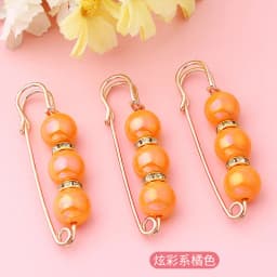 3pcs/Lot Colourful Pearl Brooch Buttons Snap Fastener Skirt Pin Adjustable Diamond-encrusted Pin Waist Decorative Button