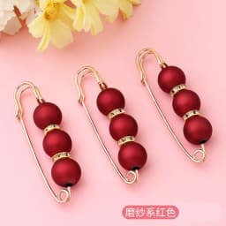 3pcs/Lot Colourful Pearl Brooch Buttons Snap Fastener Skirt Pin Adjustable Diamond-encrusted Pin Waist Decorative Button