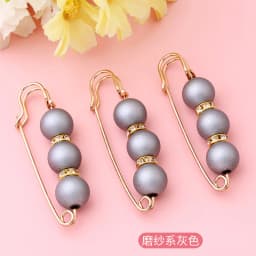 3pcs/Lot Colourful Pearl Brooch Buttons Snap Fastener Skirt Pin Adjustable Diamond-encrusted Pin Waist Decorative Button