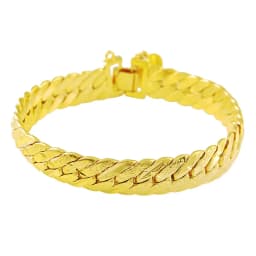 Wholesale Men's Chunky Men's Hand Chain Bracelets 24k Gold Color Link Chain Bracelet For Women Jewelry
