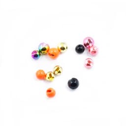 Jujufly 10pcs Big Size Slotted Fly Tying Tungsten Beads for 4#6#8#10# Jig Hook Weighting 4mm/4.8mm/5.5mm Tungsten Fly Head Beads