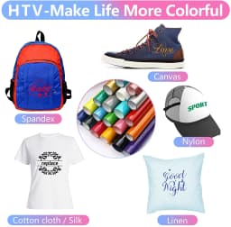 1 Roll 30.5cmx50/100/150cm PU Heat Transfer Vinyl for Cut Decorative Film Pattern T-shirt Iron On HTV Printing