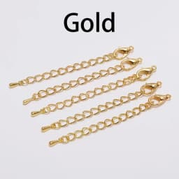 10/20pcs/lot 50 70mm Metal Extended Extension Tail Chain Lobster Clasps Connector For DIY Jewelry Bracelet Necklace Wholesale