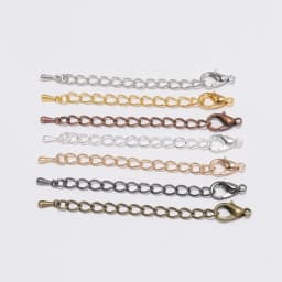10/20pcs/lot 50 70mm Metal Extended Extension Tail Chain Lobster Clasps Connector For DIY Jewelry Bracelet Necklace Wholesale