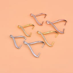 925 sterling silver simple and versatile inlaid zircon jade jade pendant button hand woven jewelry DIY