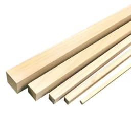 25pcs 300mm long 1.5x1.5/2x2/3x3/4x4/5x5/6x6mm Square long wooden bar AAA+ Balsa Wood Sticks Strips for airplane/boat model DIY