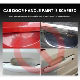 4Pcs Car Door Handle Stickers Anti Scratch Film Universal Carbon Fiber Protector For Opel Kia Fiat Ford VW Hyundai Auto Styling