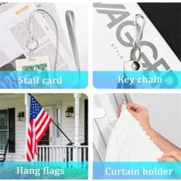 1Pack 16 20 25 32 40 50 55mm Snap Spring Clip Hooks Rings Buckle Zipper Hanging Buckle Connectors For Jewelry Making Supplies