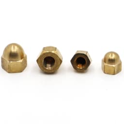 M3 M4 M5 M6 M8 M10 M12 Brass Cap Hex Nuts Decorative Dome Head Cover Semicircle Acorn Nut DIN1587