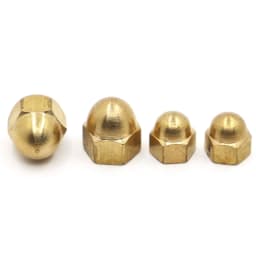 M3 M4 M5 M6 M8 M10 M12 Brass Cap Hex Nuts Decorative Dome Head Cover Semicircle Acorn Nut DIN1587