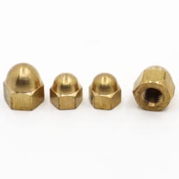 M3 M4 M5 M6 M8 M10 M12 Brass Cap Hex Nuts Decorative Dome Head Cover Semicircle Acorn Nut DIN1587