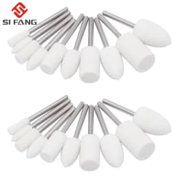 3mm Shank Wool Felt Mounted Polishing Buffing Wheel OD 3-20mm grinding head For Dremel Drill Rotary Tool 10Pcs