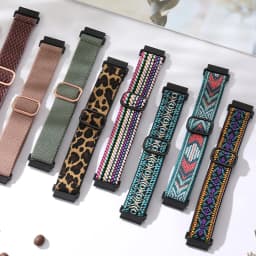 20mm 22mm strap For Amazfit bip 6/Samsung Galaxy Watch 7/6/5/4 classic Nylon Elastic HUAWEI GT5/Redmi watch 5 active Lite band