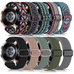 20mm 22mm strap For Amazfit bip 6/Samsung Galaxy Watch 7/6/5/4 classic Nylon Elastic HUAWEI GT5/Redmi watch 5 active Lite band