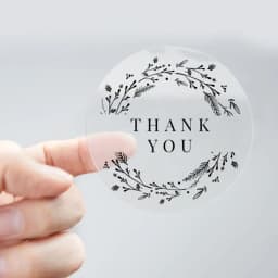 Custom Transparent Label Stickers Personalized Name Transparent Stickers Wedding Logos Eyelash Waterproof Stickers
