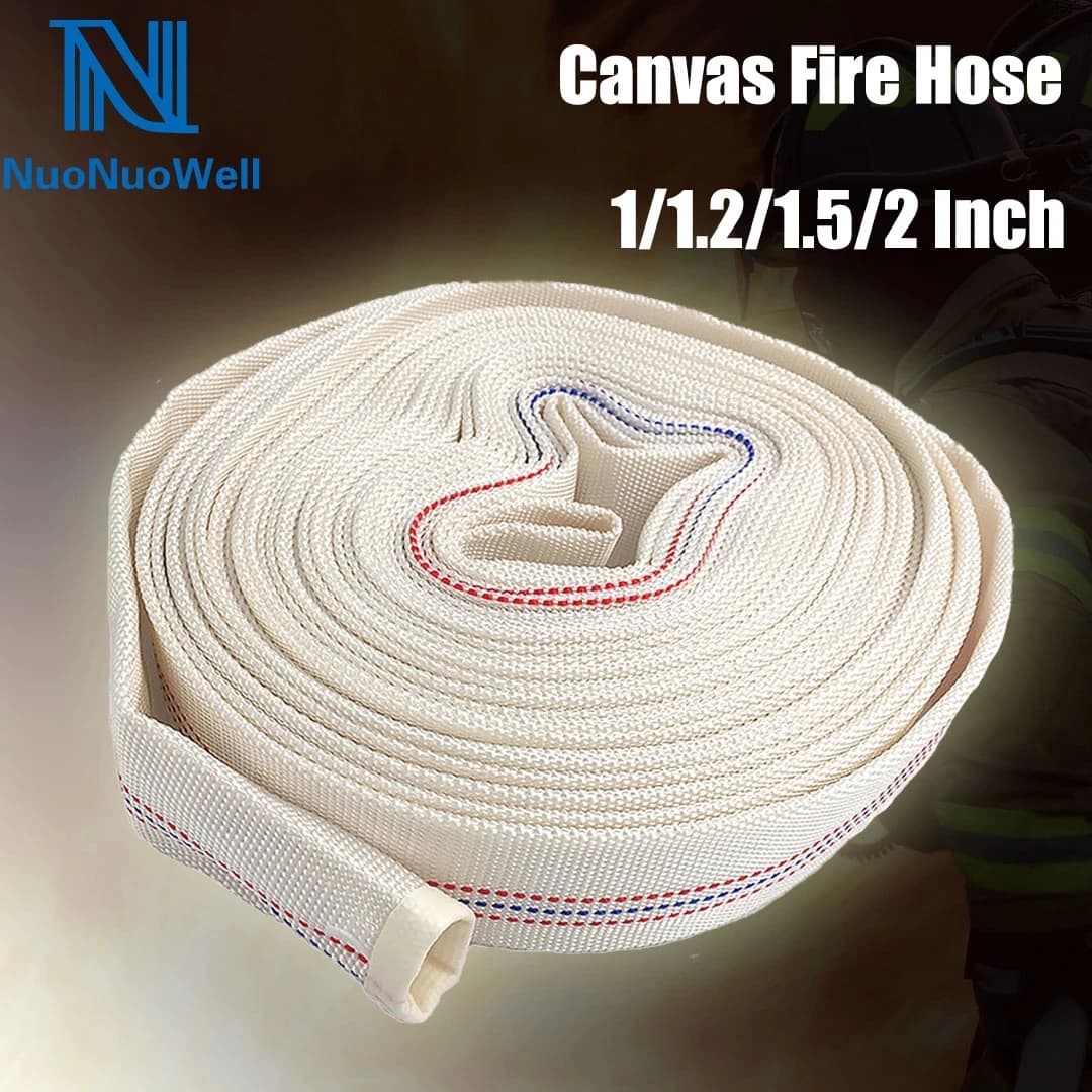1"~2"Thicken Polyester Fire Hose Belt High-Pressure Wear Resistant Canvas Farming Irrigation Water Pipe 5~20m With Connectors