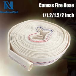 1"~2"Thicken Polyester Fire Hose Belt High-Pressure Wear Resistant Canvas Farming Irrigation Water Pipe 5~20m With Connectors