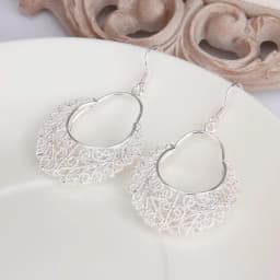 Fine charm 925 sterling Silver vintage earrings for women luxury designer Jewelry wedding birthday present Christmas Gifts