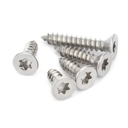 5/50pc M2 M2.3 M2.6 M3 M3.5 M4 M5 M6 304 A2 Stainless Steel Six Lobe Torx Flat Countersunk Head Security Self-tapping Wood Screw