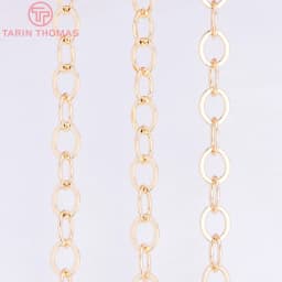 (4251)1Meter Chain Link 5x6MM 14K Gold Color Brass Chains for Necklace BraceletHigh Quality Diy Jewelry Findings Accessories