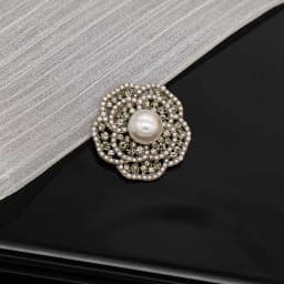 British Vintage Baroque Brand Design Brooch Pins Rhinestone Pearl Flower Brooch Coat Cuff Accessories for Women