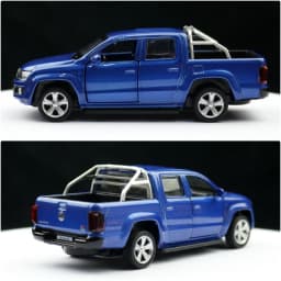 1/46 Volkswagen Amarok Pickup Truck Toy Car Model for Children Diecast Metal Off Road Miniature Pull Back Collection Gift