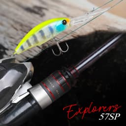 TSURINOYA Dive 2-4m Suspending Minnow 57mm 8.3g EXPLORERS 57SP Long Casting Pike Bass Fishing Lure Artificial Hard Bait Jerkbait