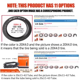 CST BFT 20inch 24inch Fat Tire Snow Beach Bicycle Tire 20x4.0 20X2.4 24x4.0 Electric Snowmobile MTB Bicycle Anti-Slip Fat Tire