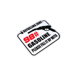 Car Styling Vinyl Decals Refueling Zone Casoline Fillit Up with 92 95 98 Auto Fuel Tank Cap Sticker Reflective Warning 10*7cm