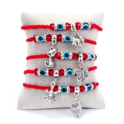 Blue Evil Eye Bracelets Bangle Good Lucky Red String Braided Adjustable Charm Bracelet For Couple Women Lover Lady Gift