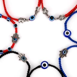 Blue Evil Eye Bracelets Bangle Good Lucky Red String Braided Adjustable Charm Bracelet For Couple Women Lover Lady Gift