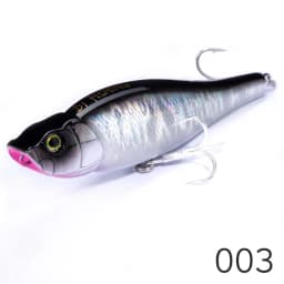 D1 Fishing DT3018 Spitting Wire 95MM 14G Popper Pencil Hard Baits Bass Fishing Topwater Surface Lures Rattle Sounds Pesca Tackle