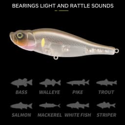 D1 Fishing DT3018 Spitting Wire 95MM 14G Popper Pencil Hard Baits Bass Fishing Topwater Surface Lures Rattle Sounds Pesca Tackle