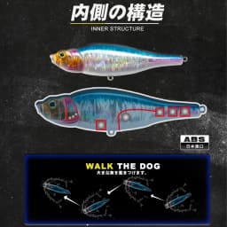 D1 Fishing DT3018 Spitting Wire 95MM 14G Popper Pencil Hard Baits Bass Fishing Topwater Surface Lures Rattle Sounds Pesca Tackle