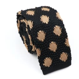 New Fashion Men's Knitted Tie Print Floral Flower Skinny Narrow Slim Knit Warm Neck For Men Woven Designer Daily Wear Cravat