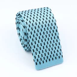 New Fashion Men's Knitted Tie Print Floral Flower Skinny Narrow Slim Knit Warm Neck For Men Woven Designer Daily Wear Cravat
