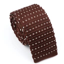 New Fashion Men's Knitted Tie Print Floral Flower Skinny Narrow Slim Knit Warm Neck For Men Woven Designer Daily Wear Cravat